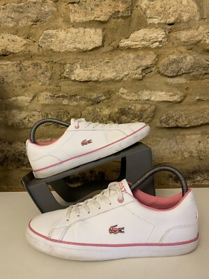 Lacoste Lerond Womens UK EUR White Pink Low Top