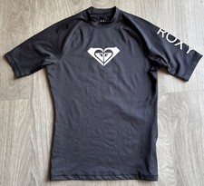 Roxy Rashguard Womens M Medium Fitted Short Sleeve Surfer Surfing Fitted Tee