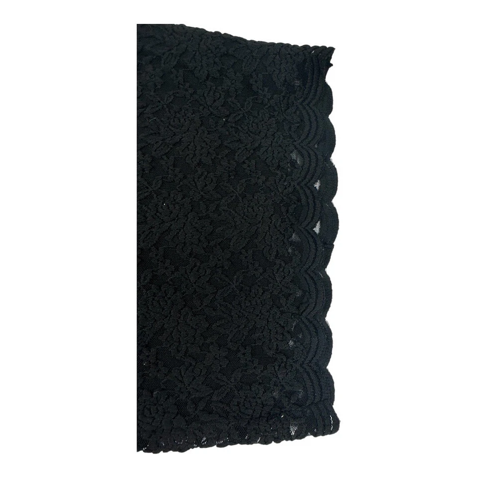 Falda lápiz Love 21 para mujer mediana negra de encaje Foto 2 de 4