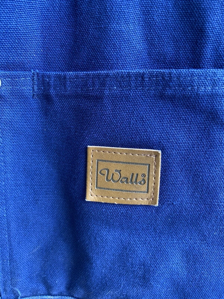 VTG Walls Blizzard Pruf Bib Cargo Overalls Mens Blue Insulated Workwear USA 90s - Image 2 of 4