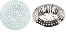 Sink Strainer Hair Trap 2 sizes White / Silver