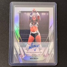 🍎PG 2026 TOPPS CHROME WWE AUTO REFRACTOR WREN SINCLAIR