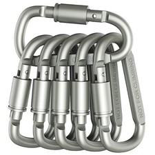4-6pcs Carabiner Set for Key Camping Survival Edc Outdoor Keychain Clip Alloy Al