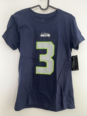 Nike Seattle Seahawks Football Tee Women s  Medium NFL New Russell Wilson #3 