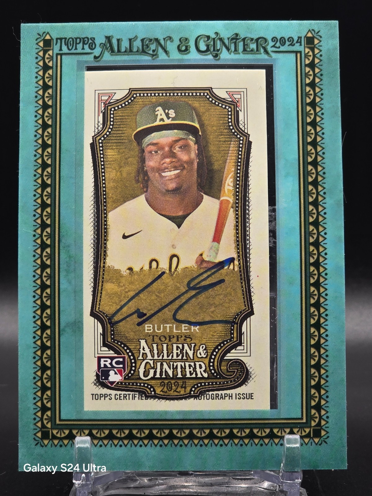 2024 Topps Allen & Ginter Frames Mini Auto Lawrence Butler RC #MA-LB Blue /50