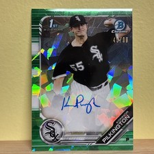 Konnor Pilkington Auto /99 1ST BOWMAN CHROME GREEN ATOMIC REFRACTOR White Sox