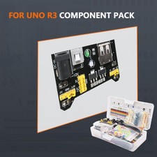 830Pcs DIY Electronic Starter Kit for Arduino UNO R3 with Breadboard  Componecq