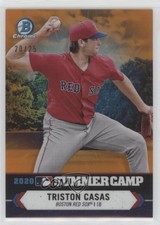2021 Bowman Chrome 2020 Summer Camp Orange Refractor 20/25 Triston Casas uk2