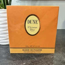 Vintage Christian Dior DUNE Perfumed Dusting Powder 5.3 oz SEALED Discontinued