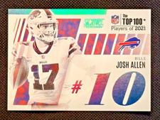 CASE HIT Josh Allen *The Top 100* 2022 Score #T10 Buffalo Bills *BEAUTIFUL CARD*