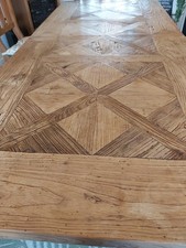 Solid Oak Refectory Dining Table.