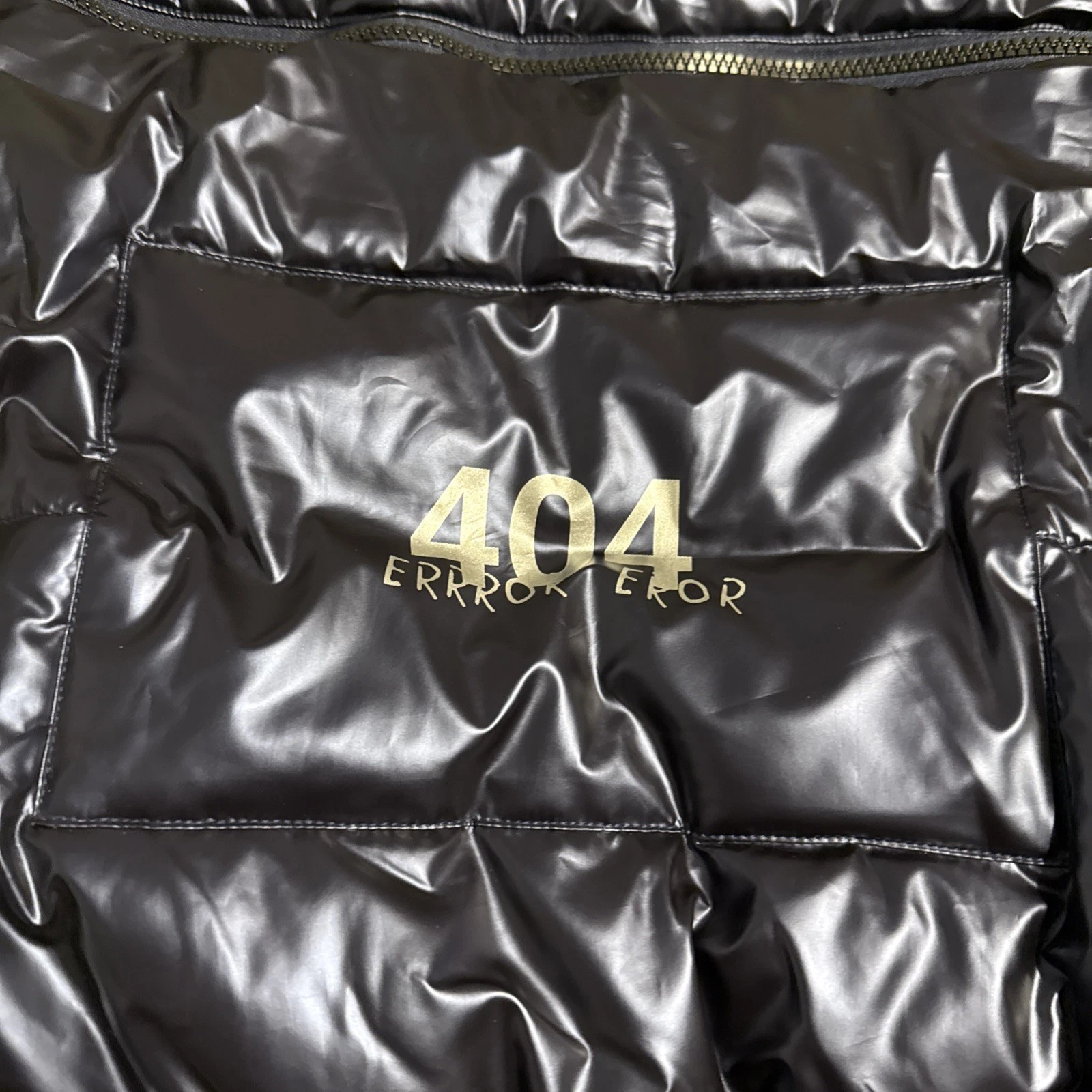 The Anti Order Anti Joy Tech Puffer Jacket Black Heavyweight Oversized 2XL - NEW - product detail image 9