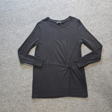 Athleta Sweater Womens Small Black Long Sleeve Knotted Sweatshirt Casual Capsule
