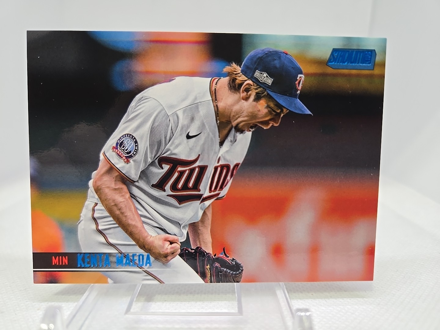 2021 Stadium Club Kenta Maeda 38/50 Blue Foil Variation #206 Minnesota Twins