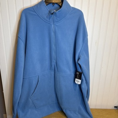Xersion  Big & Tall 2XL Polar Fleece 1/2 Zip Pullover Williamsburg Blue