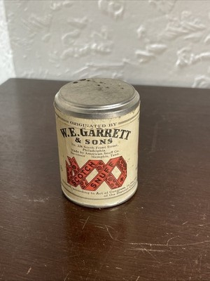 Vintage W.E. Garrett & Sons Scotch Snuff Tin