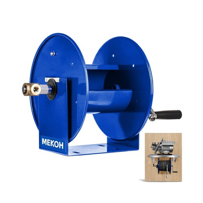 #ad MEKOH Pressure Washer Hose Reel 100FTx3 8” 200FTx1 4” Manual Power $161.91