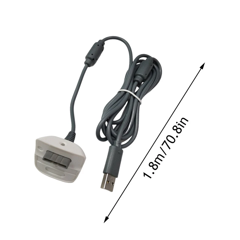 Adapter Charging Lead Cable Charger for Xbox USB 360 Wireless Gamepad Controlle∂ - Image 2 of 4