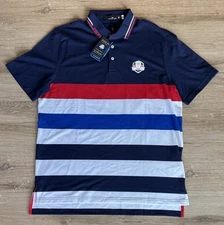 RLX Ralph Lauren US 2023 Ryder Cup Team Polo Shirt Men's Size Large Bethpage