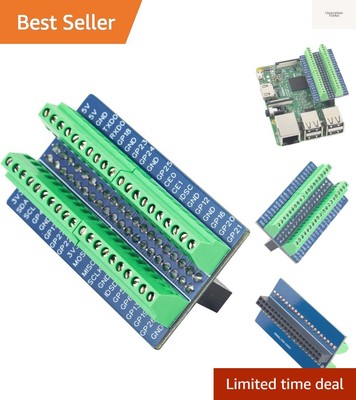 for RPi Pi IO GPIO Breakout Board 40Pin 2.54mm / 0.1'' Mini Expansion Board fo...