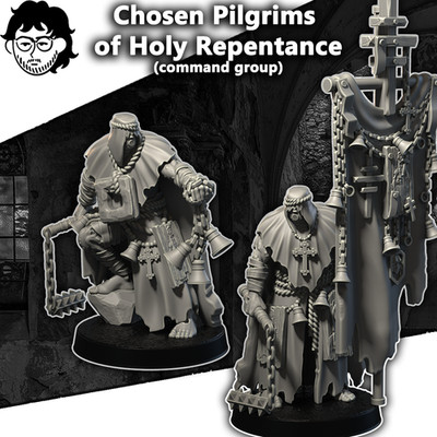 Dimomodels - Commanders of Repentance - Grimdark Crusade Pilgrims of The Faith