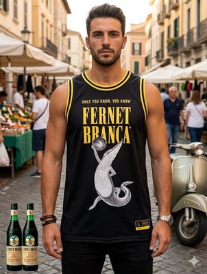 RARE Fernet-Branca Basketball Jersey 2026 March Madness Promo NEW NWT Bartender