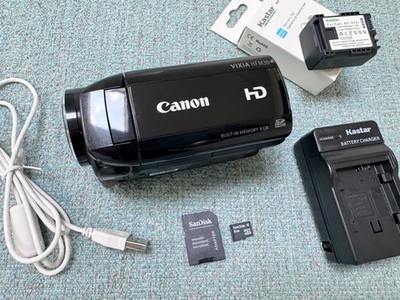 *READ Canon VIXIA HF M30 HD Camcorder 8GB memory + NEW BATTERY, SD card, charger