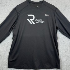 BOA Rogue Racers Shirt Mens Medium Black Performance Long Sleeve Made In USA