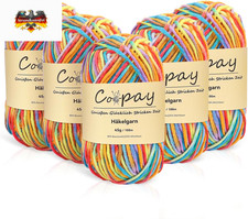 Dicke Farbverlaufs Wolle für Häkel- und Strickprojekte, weich & langlebig