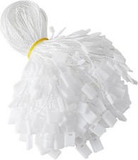 Craft-Ready 7-Inch Nylon Tag Strings - 1000 Easy Snap Lock Hang Fasteners
