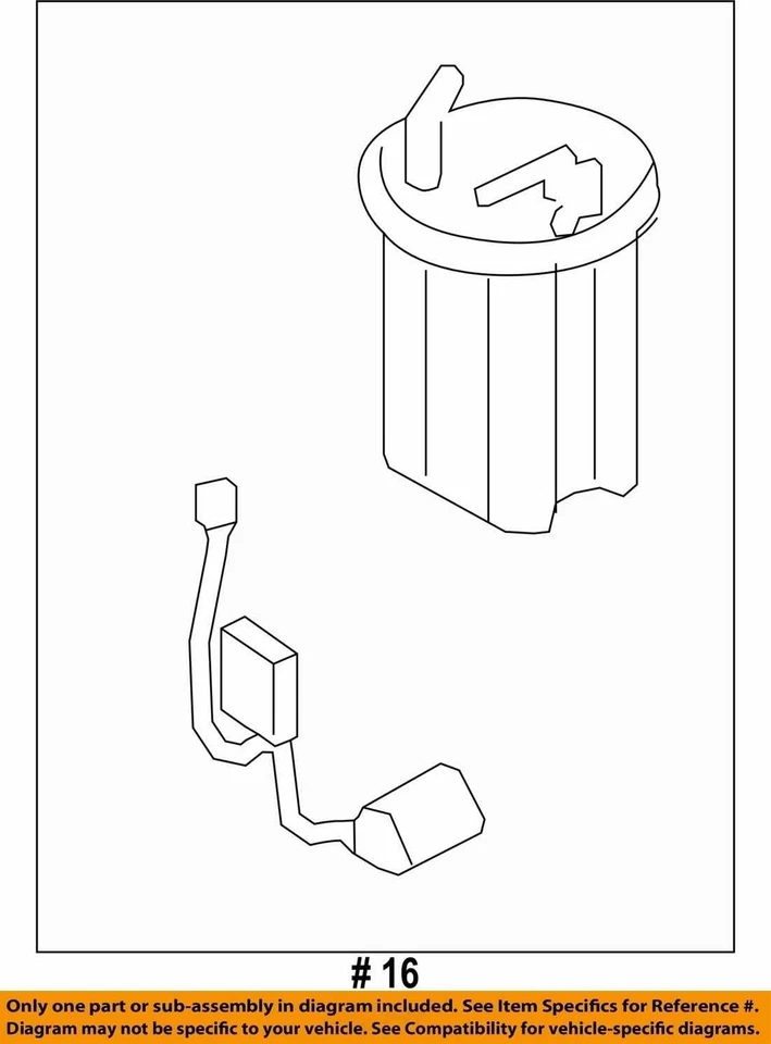 Fuel Pump Assembly 2.5L Without Turbo Fits 08-11 IMPREZA 1391571 - Image 4 of 4