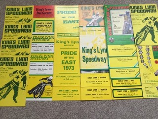24 x KINGS LYNN SPEEDWAY PROGRAMMES 1968 88 ALL DIFFERENT LISTED. HANDBOOK 68.