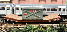 Hornby R6240A OO Gauge - BR Lowmac Flat Wagon with EJB Crate - No.E260863 MINT