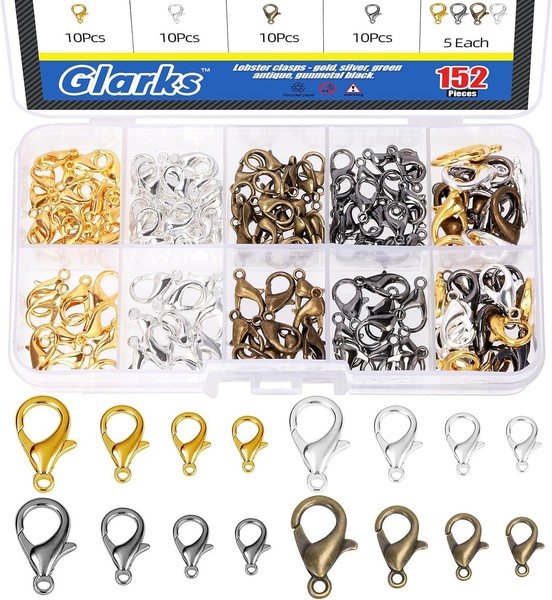 Lobster-Claw-VerschlüSse 152-Teilig FüR Schmuck, Diy, Halsketten, ArmbäNder,-image