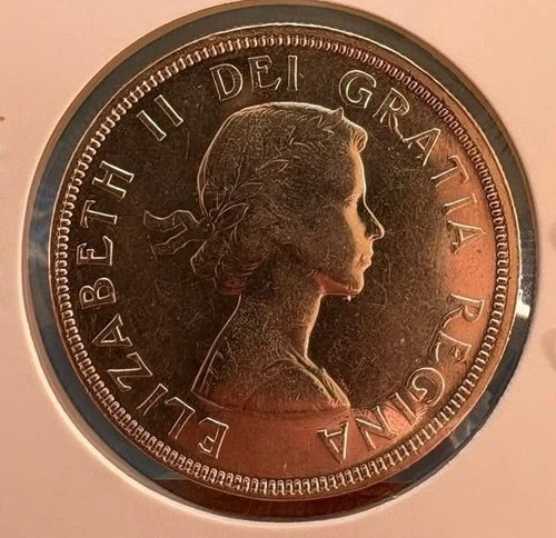 1954 Canadian Silver Dollar FWL Beautiful near perfect condition high Lustre