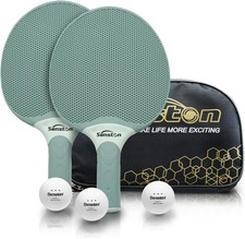 Professional Table Tennis Racket Set with 3 Balls Composite Rubber Ping Pong