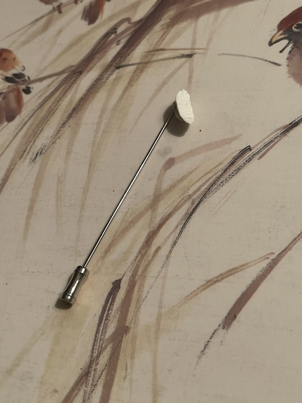 Otolith Lapel Stick Pin/mens/great Gift For Fossil Lovers/ Fisherman/