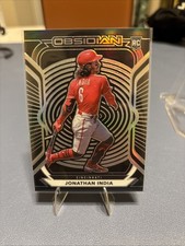2021 Panini - Obsidian Jonathan India #21 Electric Etch Carolina Blue (RC)