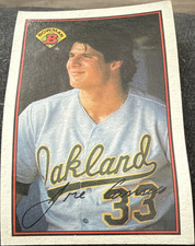 1989 Bowman Jose Canseco #201 Oakland Athletics Topps MLB Baseball Card