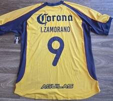 Nike Club America Aguilas Ivan Bam Bam Zamorano Futbol Soccer Jersey Mens Sz XL