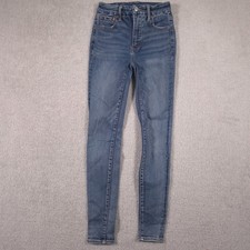American Eagle Outfitters Jeans Womens 0 Blue Hi-Rise Jegging Super Stretch