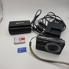 Digitalkamera Sony Cyber-Shot DSC-W115 7.2 MP Schwarz Zustand Gut Getestet Kamer