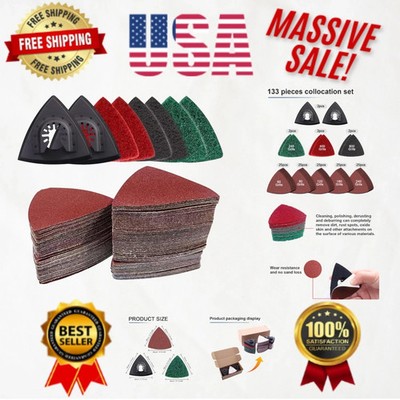 Complete 133PCS Sanding Kit with 125 Sandpapers - Versatile for All Materials