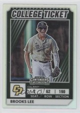 2022 Panini Elite Extra Edition College Tickets Optic Holo Prizm Brooks Lee 0l1