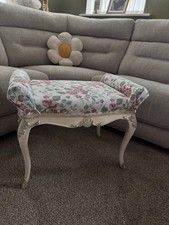 Vintage French Style Dressing Table Stool Shabby Chic