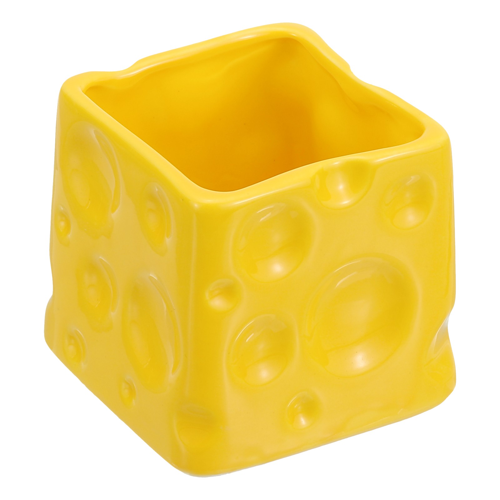 Holder, Ceramics Pen Holder Cute Pencil Holders, Yellow