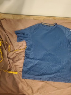 Smartwool Shirt Men s Size Extra Large Blue Short Sleeve Merino Wool 120 Hiking