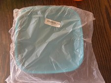 Tupperware 8" square lunch plates - beautiful vibrant colors; NIP