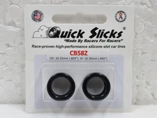 QuickSlicks CB58Z Zero Grip Tires 17x10mm Slot.it, NSR, Carrera, SCX 1/32 Part