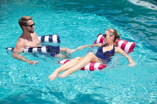 Aqua Original 4-in-1 Monterey Hängematte Pool Float Navy - Bild 6 von 6